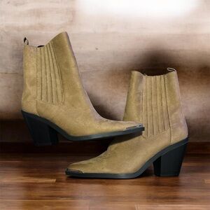 Forever 21 Tan Ankle Booties